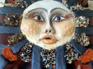 雕塑 标题为“Soleil” 由Karine Krynicki, 原创艺术品, 纸张纸浆