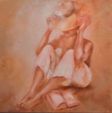Sous le soleil Peinture intitulée "Sous le soleil" par Martine Gregoire, Œuvre d'art originale, Huile Monté sur Châssis en bois