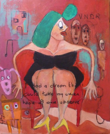Peinture intitulée "Maryline" par Martine Flory, Œuvre d'art originale, Acrylique