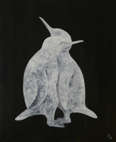 Banquise Peinture intitulée "Banquise" par Maryse Chauvin, Œuvre d'art originale, Huile