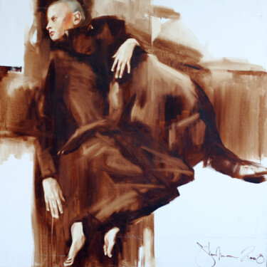 Painting titled "Together to the end." by Igor Shulman, Original Artwork, Oil Mounted on Wood Stretcher frame
