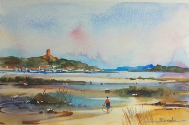 「Aquarelle originale…」というタイトルの絵画 Christian Bessedeによって, オリジナルのアートワーク, 水彩画