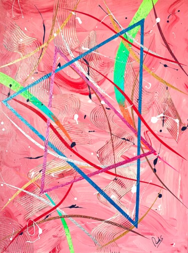 Schilderij getiteld "HAPPY DAZE" door Rick Smith, Origineel Kunstwerk, Acryl