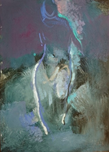 绘画 标题为“Apparition;2020” 由Pierre Pentchev, 原创艺术品, 水粉