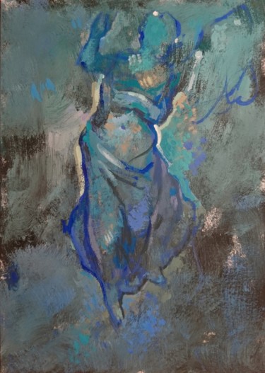 绘画 标题为“"Apparition""” 由Pierre Pentchev, 原创艺术品, 水粉