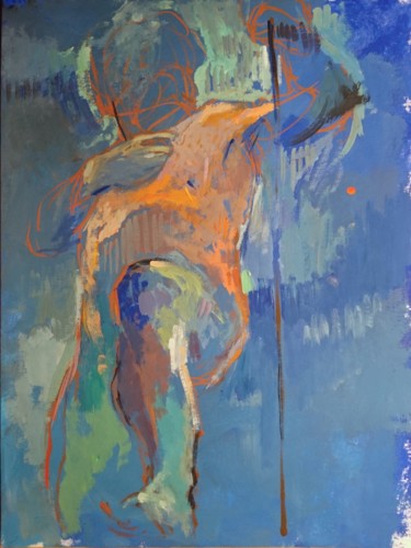 绘画 标题为“Apparition” 由Pierre Pentchev, 原创艺术品, 水粉