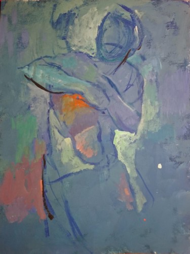 绘画 标题为“"Apparition,,” 由Pierre Pentchev, 原创艺术品, 水粉