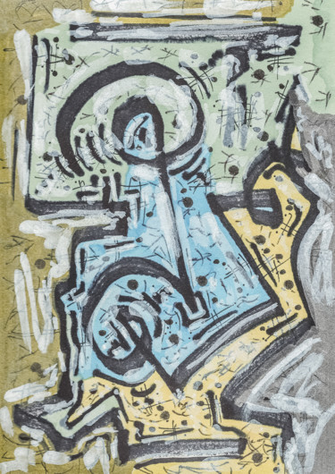 Peinture intitulée "Song" par Nicolas Bernié, Œuvre d'art originale, Marqueur