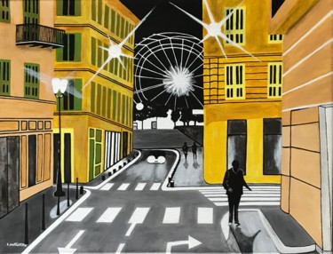 Peinture intitulée "Le Vieux Nice la nu…" par Laetitia Infantino, Œuvre d'art originale, Acrylique Monté sur Châssis en bois