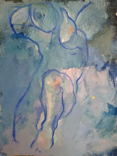 绘画 标题为“-Apparition-” 由Pierre Pentchev, 原创艺术品, 水粉