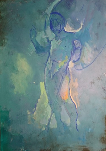 绘画 标题为“-Apparition” 由Pierre Pentchev, 原创艺术品, 水粉