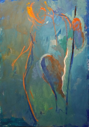 绘画 标题为“..Apparition..” 由Pierre Pentchev, 原创艺术品, 水粉