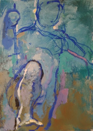 绘画 标题为“Apparition.,” 由Pierre Pentchev, 原创艺术品, 水粉