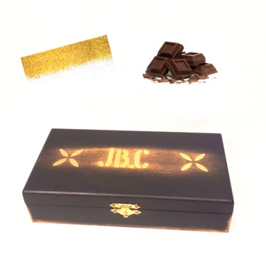 Design intitulée "Coffret paquet cade…" par Creasoize, Œuvre d'art originale, Cire