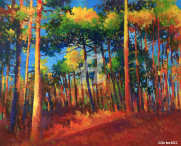 Forêt de pins en automne II