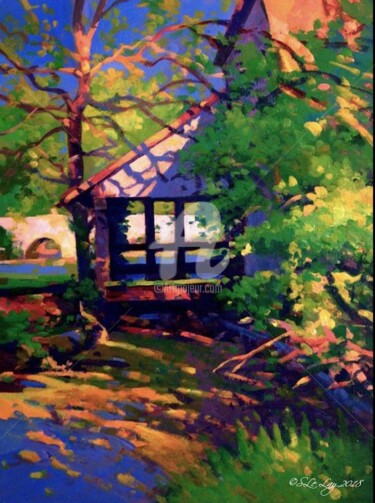 Le vieux moulin en bordure de rivière