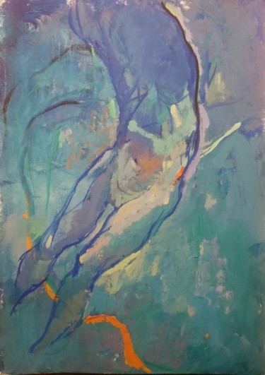 绘画 标题为“.Apparition .” 由Pierre Pentchev, 原创艺术品, 水粉