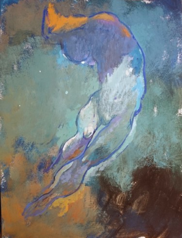 绘画 标题为“.Apparition” 由Pierre Pentchev, 原创艺术品, 水粉
