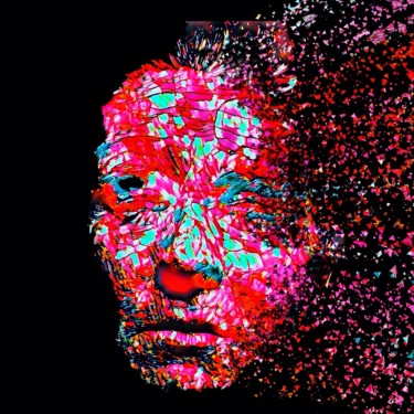 Photographie intitulée "Explose face" par Clc, Œuvre d'art originale, Photographie numérique