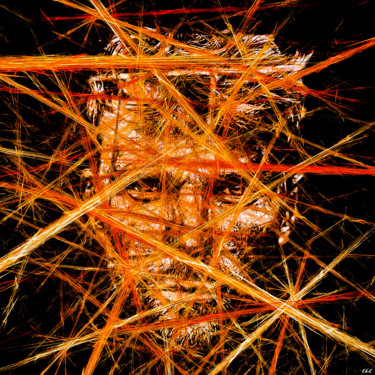Photographie intitulée "Le torturé" par Clc, Œuvre d'art originale, Photographie numérique