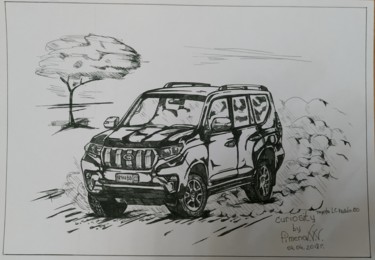 Σχέδιο με τίτλο "Toyota prado 150/То…" από Vasiliy Pimenov, Αυθεντικά έργα τέχνης, Γέλη στυλό
