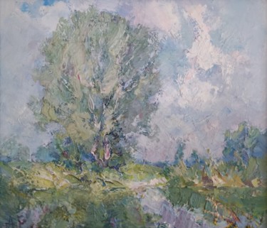 Картина под названием "Весна" - Arsen Abrarovich Rustamov, Подлинное произведение искусства, Масло