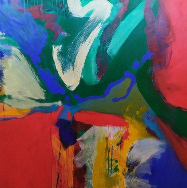 Cheminements joyeux Painting titled "Cheminements joyeux" by Catherine Maddens, Original Artwork, Acrylic