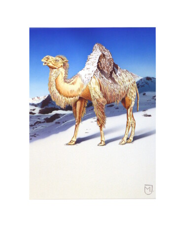 Le Cervin dromadaire Painting titled "Le Cervin dromadaire" by Michel Jegerlehner, Original Artwork, Airbrush