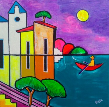 Peinture intitulée "Paciencia ." par Marc Felix, Œuvre d'art originale, Acrylique Monté sur Châssis en bois