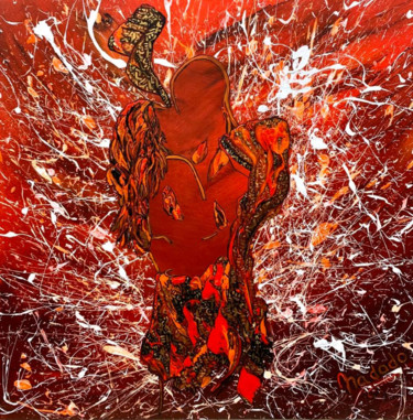 Peinture intitulée "337-Ensemble" par Nadodo, Œuvre d'art originale, Acrylique