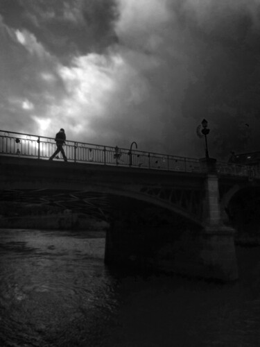 Photographie intitulée "Le Passager du Temps" par Eric Vadé, Œuvre d'art originale, Photographie numérique