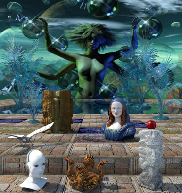 Digital Arts titled "Memories of Leonardo" by Rikkihop, Original Artwork, 3D Modeling