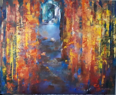SOUS-BOIS 5 huile 60 x 73 cm