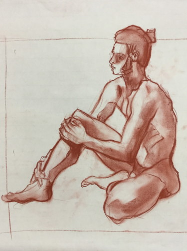 étude à la sanguine Karim