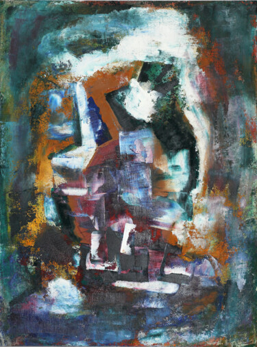 Painting titled "13-I-20 Abstract Ar…" by Lora Pavlova, Original Artwork, Oil