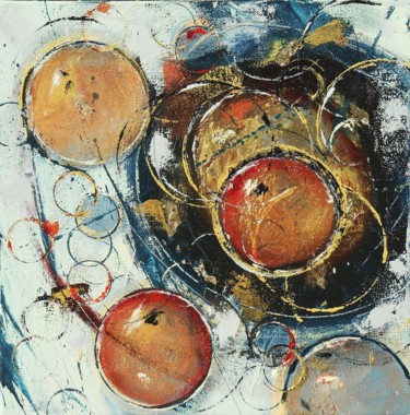 Peinture intitulée "Hushed October" par Cynthia Ligeros, Œuvre d'art originale, Huile Monté sur Châssis en bois