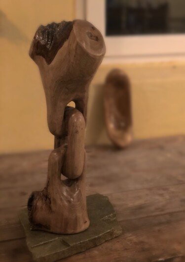 雕塑 标题为“wood carving - chain” 由Borys Gierlinski, 原创艺术品, 木