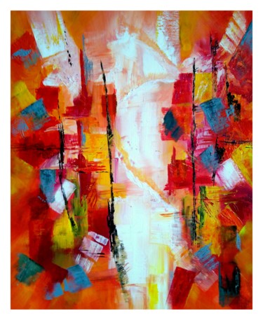 Peinture intitulée "Simplicité" par Cathya, Œuvre d'art originale, Acrylique Monté sur Châssis en bois