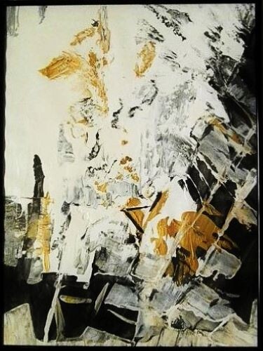 绘画 标题为“Art Abstrait 1515” 由Fabienne Letondeur, 原创艺术品, 丙烯 安装在纸板上
