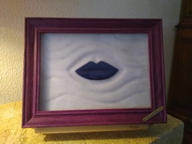Sculpture intitulée "Baiser d'écumes" par Forcadolmu, Œuvre d'art originale, Pierre Monté sur Châssis en bois