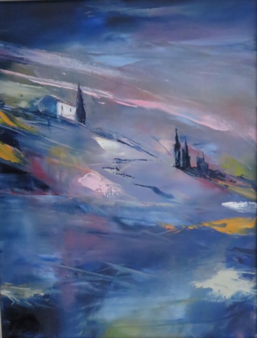 Douce symphonie de couleurs, artistsupportpledge Painting titled "Douce symphonie de…" by Véronique Degabriel, Original Artwork, Oil Mounted on Wood Stretcher frame