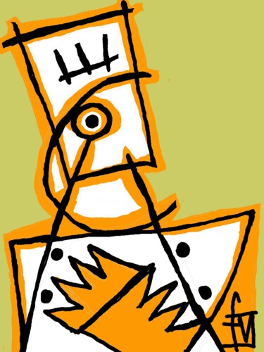 数字艺术 标题为“CHEF” 由Franck Vidal, 原创艺术品, 数字油画