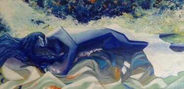 Peinture intitulée "Eléanore" par Serge Mathiot, Œuvre d'art originale, Huile