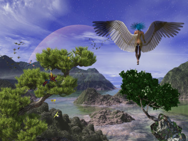 Digital Arts titled "View to Paradise Lo…" by Rikkihop, Original Artwork, 3D Modeling