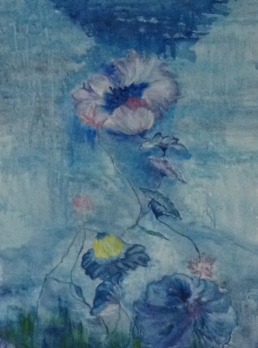 「Sans titre」というタイトルの絵画 Edith Chitritによって, オリジナルのアートワーク, オイル