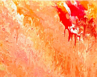 Peinture abstraite acrylique décorative Arabesque Pintura titulada "Peinture abstraite…" por Florence Féraud-Aiglin, Obra de arte original, Acrílico