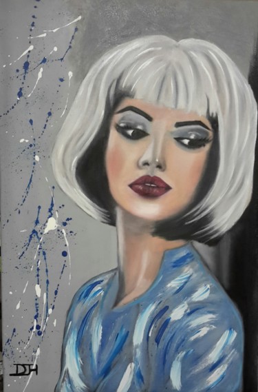 Peinture intitulée "Mélancolie" par Denise-Jane Hosotte, Œuvre d'art originale, Huile