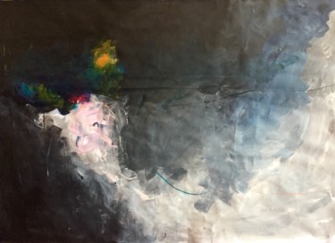 Pintura titulada "Untitled" por Benedicte Caillat, Obra de arte original, Acrílico Montado en Cartulina