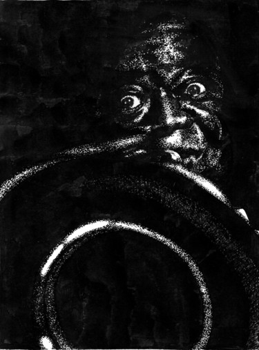 图画 标题为“Satchmo (Louis Arms…” 由Владимир Абаимов, 原创艺术品, 墨