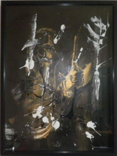 Peinture intitulée "Voyage Dans L'Abstr…" par Fabienne Letondeur, Œuvre d'art originale, Acrylique Monté sur Autre panneau r…